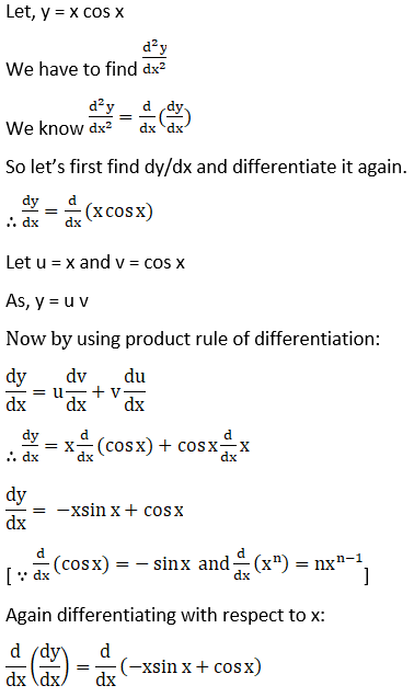 RD Sharma Solutions for Class 12 Maths Chapter 12 Higher Order Derivatives