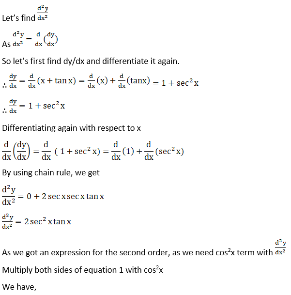 RD Sharma Solutions for Class 12 Maths Chapter 12 Higher Order Derivatives