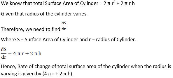RD Sharma Solutions for Class 12 Maths Chapter 13 Derivative as a Rate Measurer