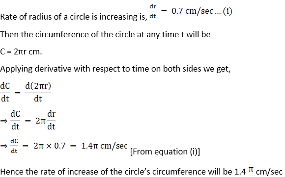 RD Sharma Solutions for Class 12 Maths Chapter 13 Derivative as a Rate Measurer