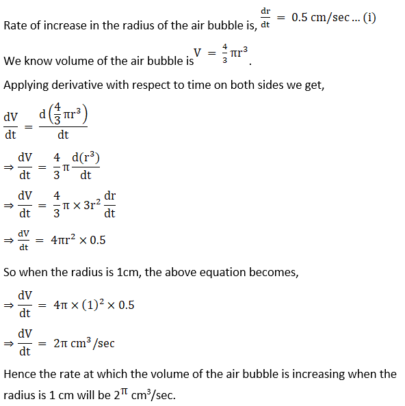 RD Sharma Solutions for Class 12 Maths Chapter 13 Derivative as a Rate Measurer
