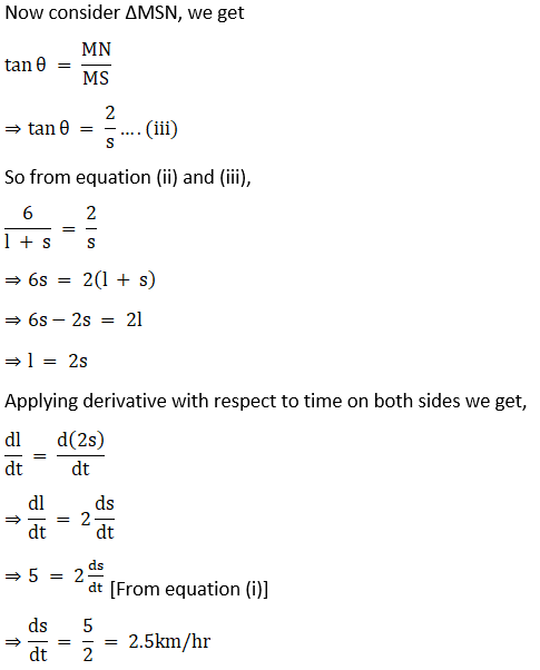 RD Sharma Solutions for Class 12 Maths Chapter 13 Derivative as a Rate Measurer