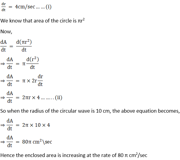 RD Sharma Solutions for Class 12 Maths Chapter 13 Derivative as a Rate Measurer