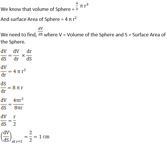 RD Sharma Solutions for Class 12 Maths Chapter 13 Derivative as a Rate Measurer
