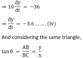 RD Sharma Solutions for Class 12 Maths Chapter 13 Derivative as a Rate Measurer