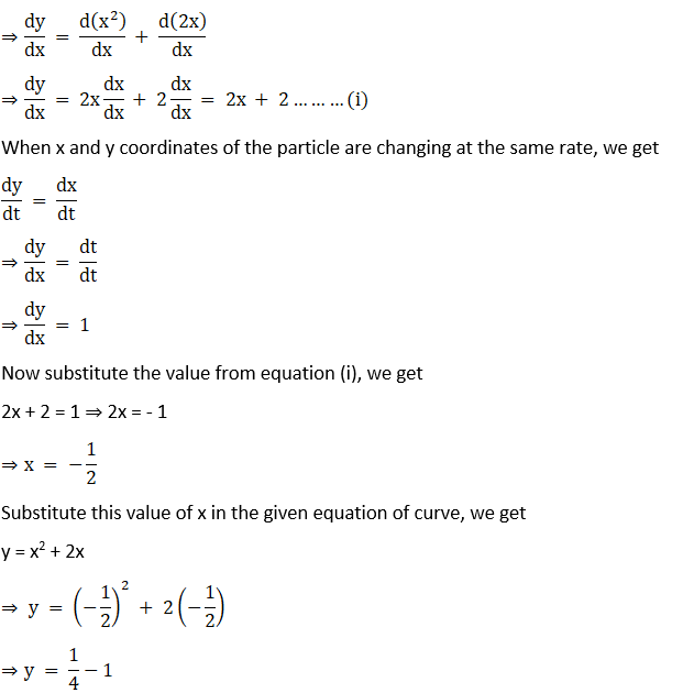 RD Sharma Solutions for Class 12 Maths Chapter 13 Derivative as a Rate Measurer