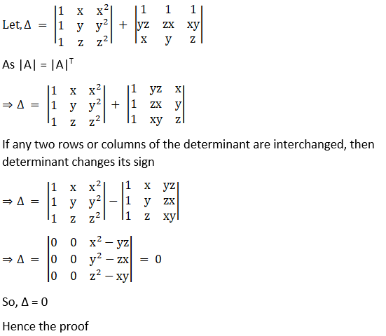 RD Sharma Solutions for Class 12 Maths Chapter 6 Determinants