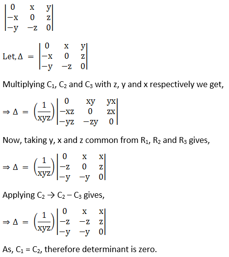 RD Sharma Solutions for Class 12 Maths Chapter 6 Determinants