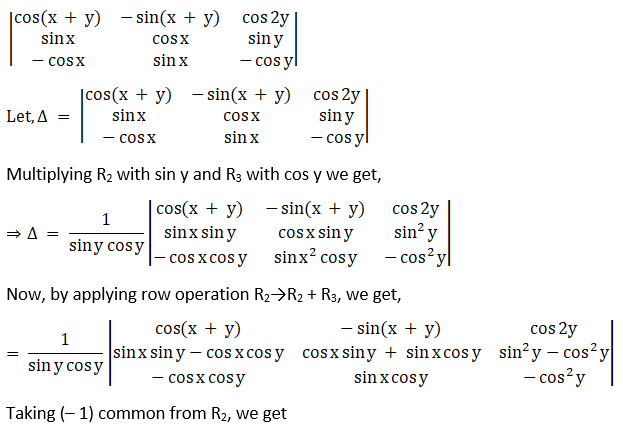 RD Sharma Solutions for Class 12 Maths Chapter 6 Determinants