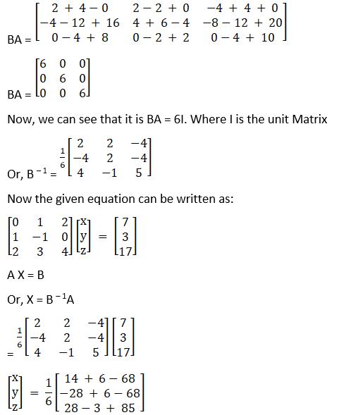 RD Sharma Solutions for Class 12 Maths Chapter 8 Solutions of Simultaneous Linear Equations
