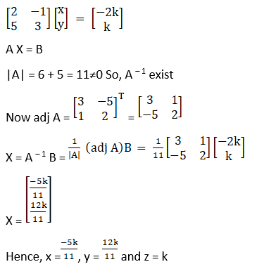 RD Sharma Solutions for Class 12 Maths Chapter 8 Solutions of Simultaneous Linear Equations