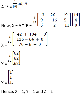 RD Sharma Solutions for Class 12 Maths Chapter 8 Solutions of Simultaneous Linear Equations