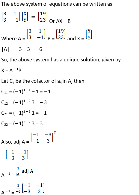 RD Sharma Solutions for Class 12 Maths Chapter 8 Solutions of Simultaneous Linear Equations
