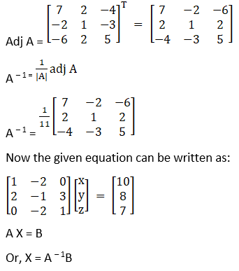 RD Sharma Solutions for Class 12 Maths Chapter 8 Solutions of Simultaneous Linear Equations