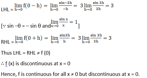 RD Sharma Solutions for Class 12 Maths Chapter 9 Continuity
