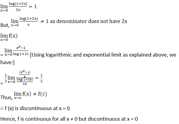 RD Sharma Solutions for Class 12 Maths Chapter 9 Continuity