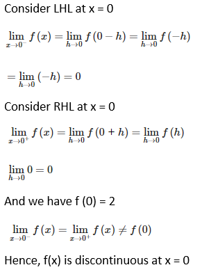 RD Sharma Solutions for Class 12 Maths Chapter 9 Continuity