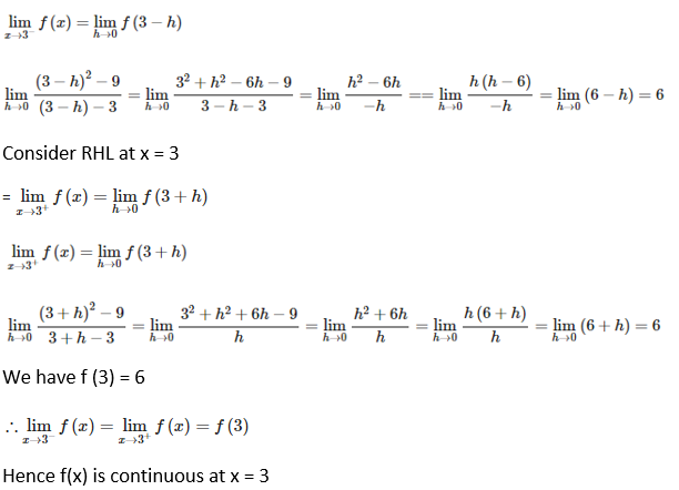 RD Sharma Solutions for Class 12 Maths Chapter 9 Continuity