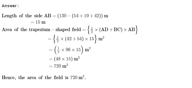 RS Aggarwal Solutions for Class 8 Maths Chapter 18–Area of a Trapezium and a Polygon Ex 18A Q9