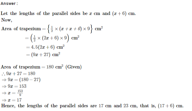 RS Aggarwal Solutions for Class 8 Maths Chapter 18–Area of a Trapezium and a Polygon Ex 18A Q7