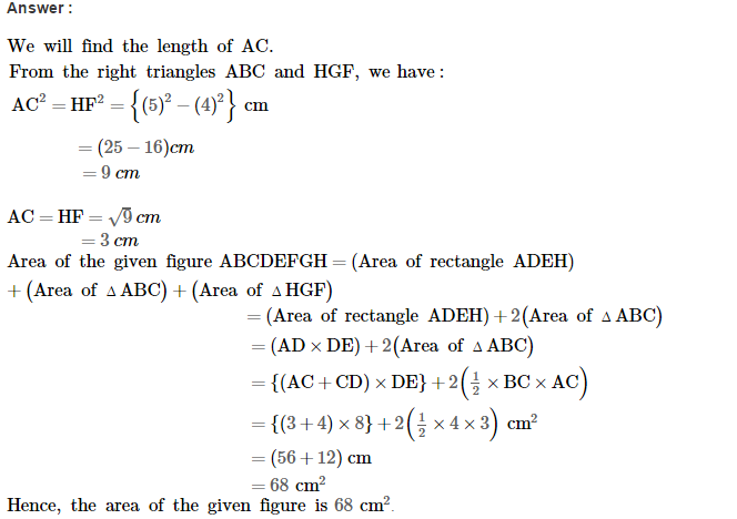 RS Aggarwal Solutions for Class 8 Maths Chapter 18–Area of a Trapezium and a Polygon Ex 18B Q7