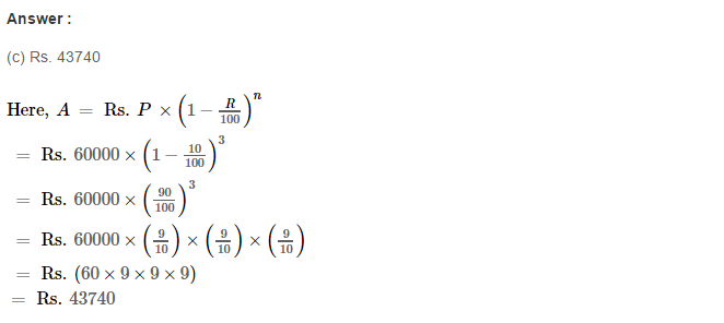 RS Aggarwal Solutions for Class 8 Maths Chapter 11–Compound Interest Ex 11D Q9