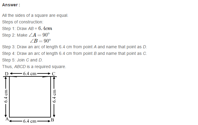 RS Aggarwal Solutions for Class 8 Maths Chapter 17–Construction of Quadrilaterals Exercise 17A Q9
