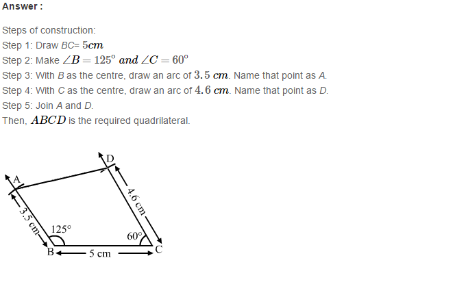 RS Aggarwal Solutions for Class 8 Maths Chapter 17–Construction of Quadrilaterals Exercise 17A Q9
