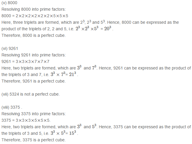 RS Aggarwal Solutions for Class 8 Maths Chapter 4–Cubes and Cube Roots Exercise 4A Q4