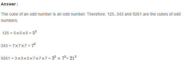 RS Aggarwal Solutions for Class 8 Maths Chapter 4–Cubes and Cube Roots Exercise 4A Q6