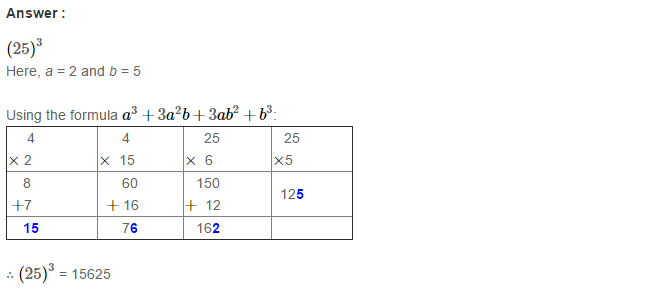 RS Aggarwal Solutions for Class 8 Maths Chapter 4–Cubes and Cube Roots Exercise 4B Q1