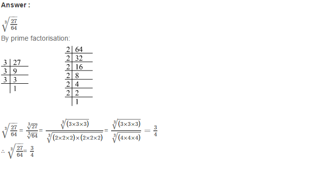 RS Aggarwal Solutions for Class 8 Maths Chapter 4–Cubes and Cube Roots Exercise 4C Q12