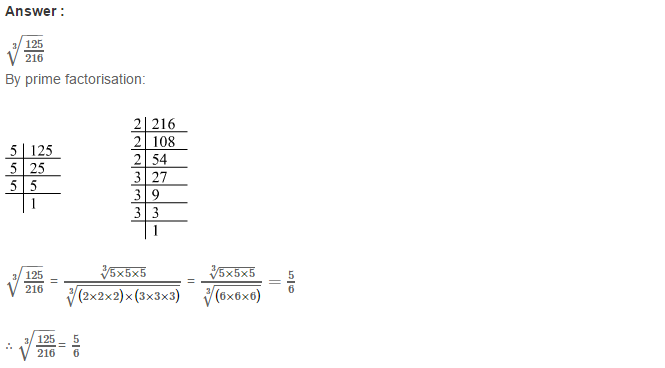 RS Aggarwal Solutions for Class 8 Maths Chapter 4–Cubes and Cube Roots Exercise 4C Q13