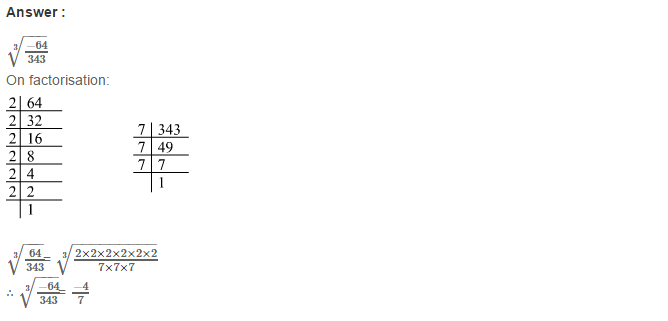RS Aggarwal Solutions for Class 8 Maths Chapter 4–Cubes and Cube Roots Exercise 4C Q15