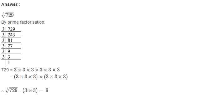 RS Aggarwal Solutions for Class 8 Maths Chapter 4–Cubes and Cube Roots Exercise 4C Q3