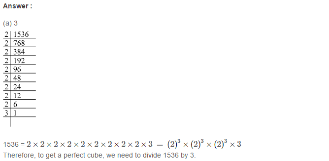 RS Aggarwal Solutions for Class 8 Maths Chapter 4–Cubes and Cube Roots Exercise 4D Q8