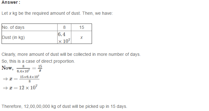 RS Aggarwal Solutions for Class 8 Maths Chapter 12–Direct and Inverse Proportion Ex 12B Q10