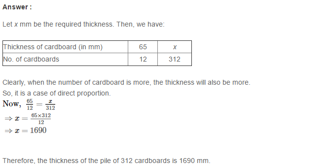 RS Aggarwal Solutions for Class 8 Maths Chapter 12–Direct and Inverse Proportion Ex 12B Q13