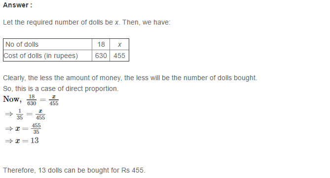 RS Aggarwal Solutions for Class 8 Maths Chapter 12–Direct and Inverse Proportion Ex 12B Q6