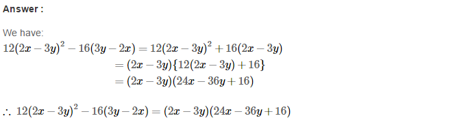 RS Aggarwal Solutions for Class 8 Maths Chapter 7–Factorisation Ex 7A Q15