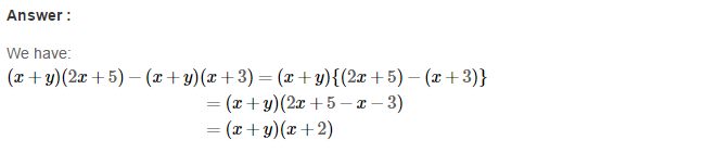RS Aggarwal Solutions for Class 8 Maths Chapter 7–Factorisation Ex 7A Q16