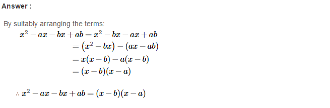 RS Aggarwal Solutions for Class 8 Maths Chapter 7–Factorisation Ex 7A Q18