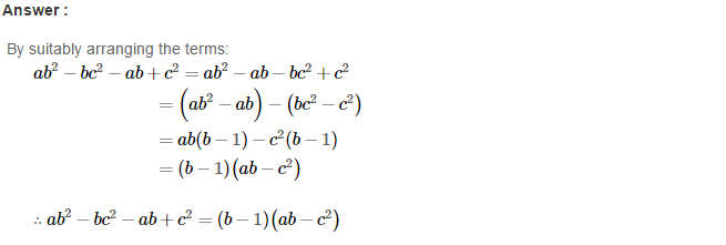 RS Aggarwal Solutions for Class 8 Maths Chapter 7–Factorisation Ex 7A Q19