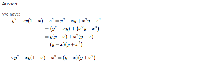 RS Aggarwal Solutions for Class 8 Maths Chapter 7–Factorisation Ex 7A Q23