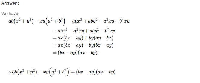 RS Aggarwal Solutions for Class 8 Maths Chapter 7–Factorisation Ex 7A Q27