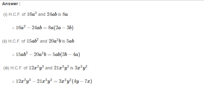 RS Aggarwal Solutions for Class 8 Maths Chapter 7–Factorisation Ex 7A Q2
