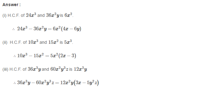 RS Aggarwal Solutions for Class 8 Maths Chapter 7–Factorisation Ex 7A Q3