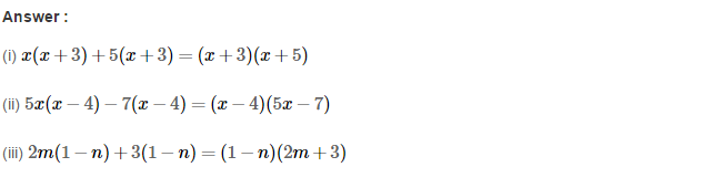 RS Aggarwal Solutions for Class 8 Maths Chapter 7–Factorisation Ex 7A Q6