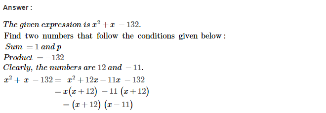 RS Aggarwal Solutions for Class 8 Maths Chapter 7–Factorisation Ex 7D Q16