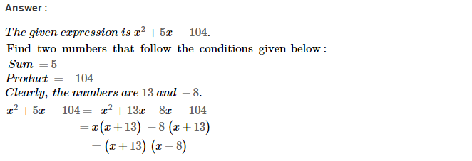RS Aggarwal Solutions for Class 8 Maths Chapter 7–Factorisation Ex 7D Q17
